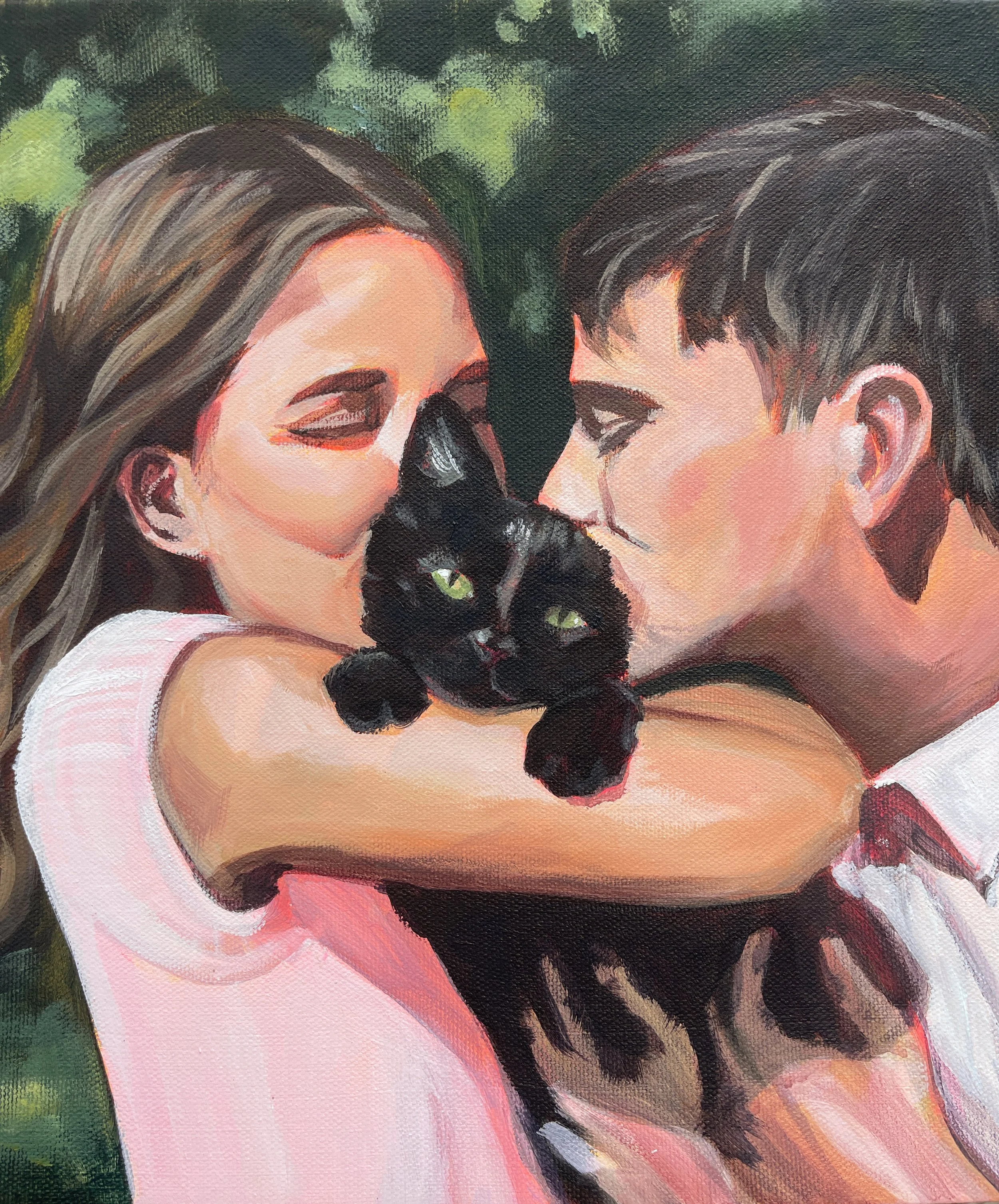 Custom acrylic original, 11"x14". 2024.