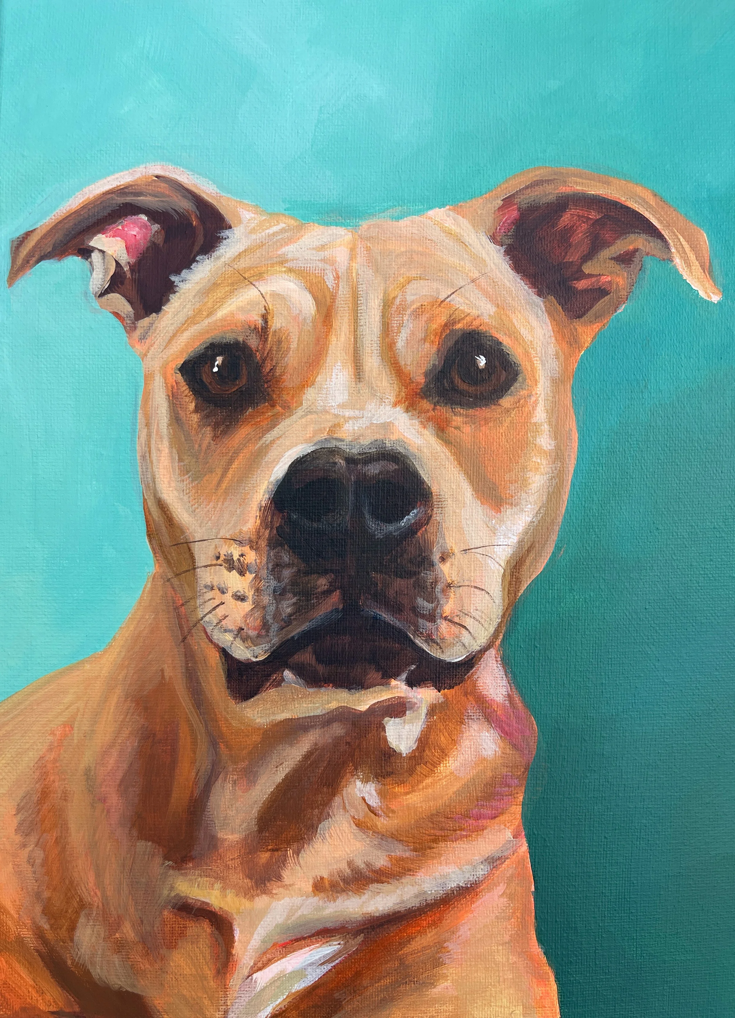 Custom acrylic on canvas. 11"x14". 2024.