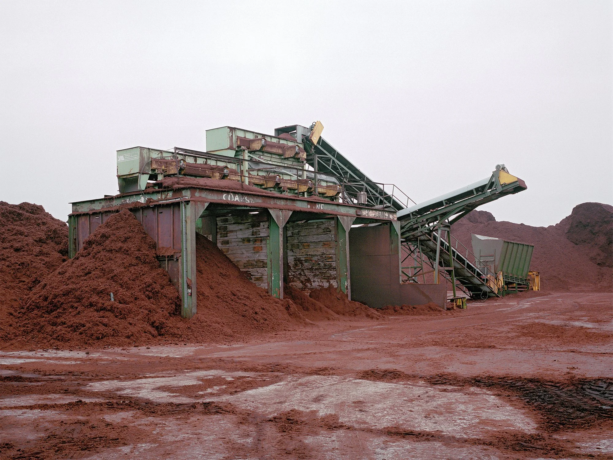 Peat separator for grading milled peat for horticultural use, County Kildare, 2019.
