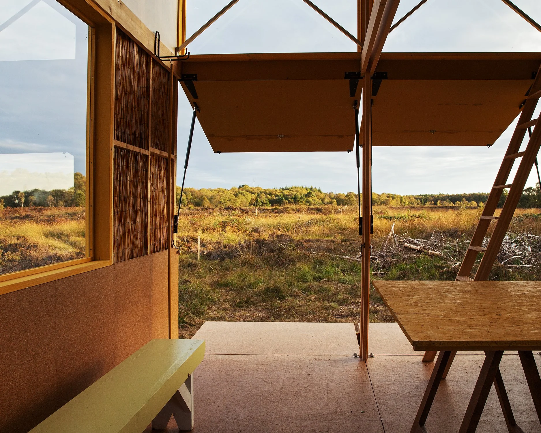 Bog Bothy Installation, Girley Bog, Co. Meath, 2025.