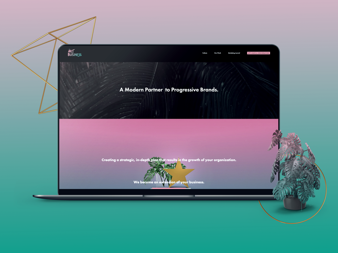 Website Slide - TAOB Case Study - Edward Campbell Studio - Brand Identity - Art Direction