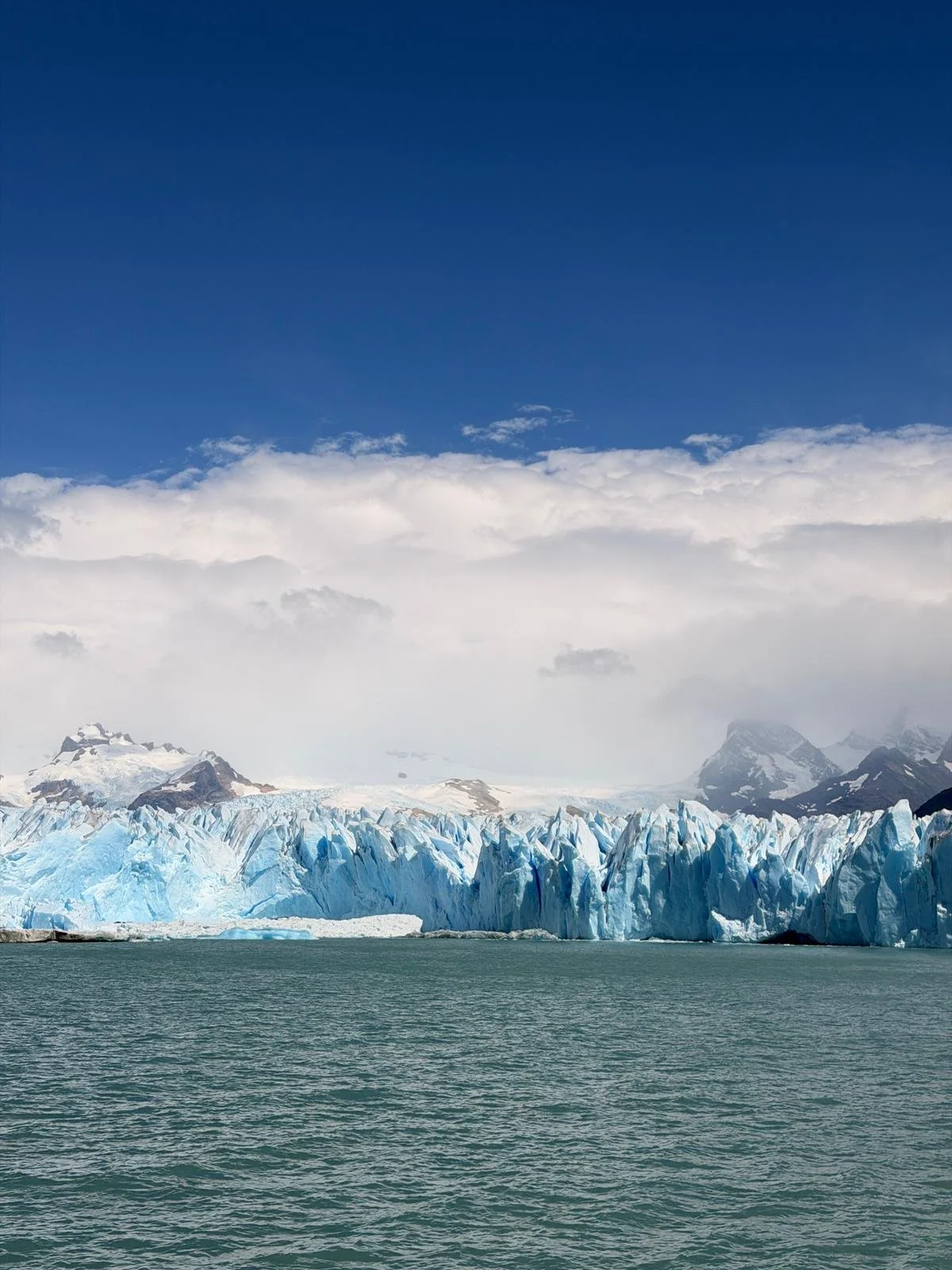 Grey Glacier extending into Grey Lake in Torres del Paine National Park, one of the most spectacular ice fields in Chilean Patagonia.