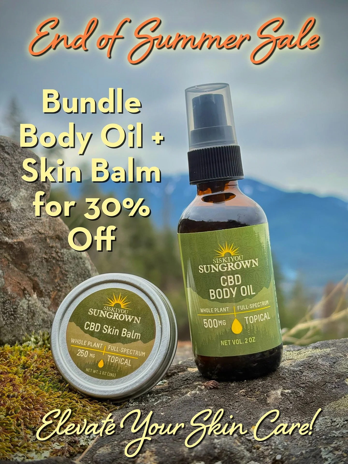 Elevate your skin care with our CBD Body Oil and CBD Skin Balm, handcrafted by our master herbalist with organic and wildcrafted herbs. Now through fall equinox, bundle body oil and skin balm together for 30% off!

Our body oil and skim balm are lusc