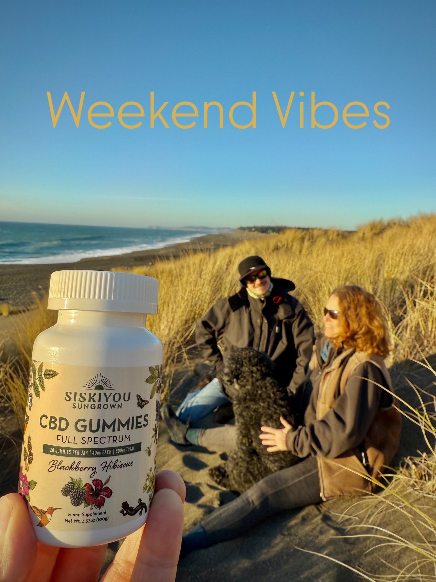 Elevate your weekend with our true full spectrum Gummies!

#Gummies #CBD #Hemp #BlackberryHibiscus #SiskiyouSungrown