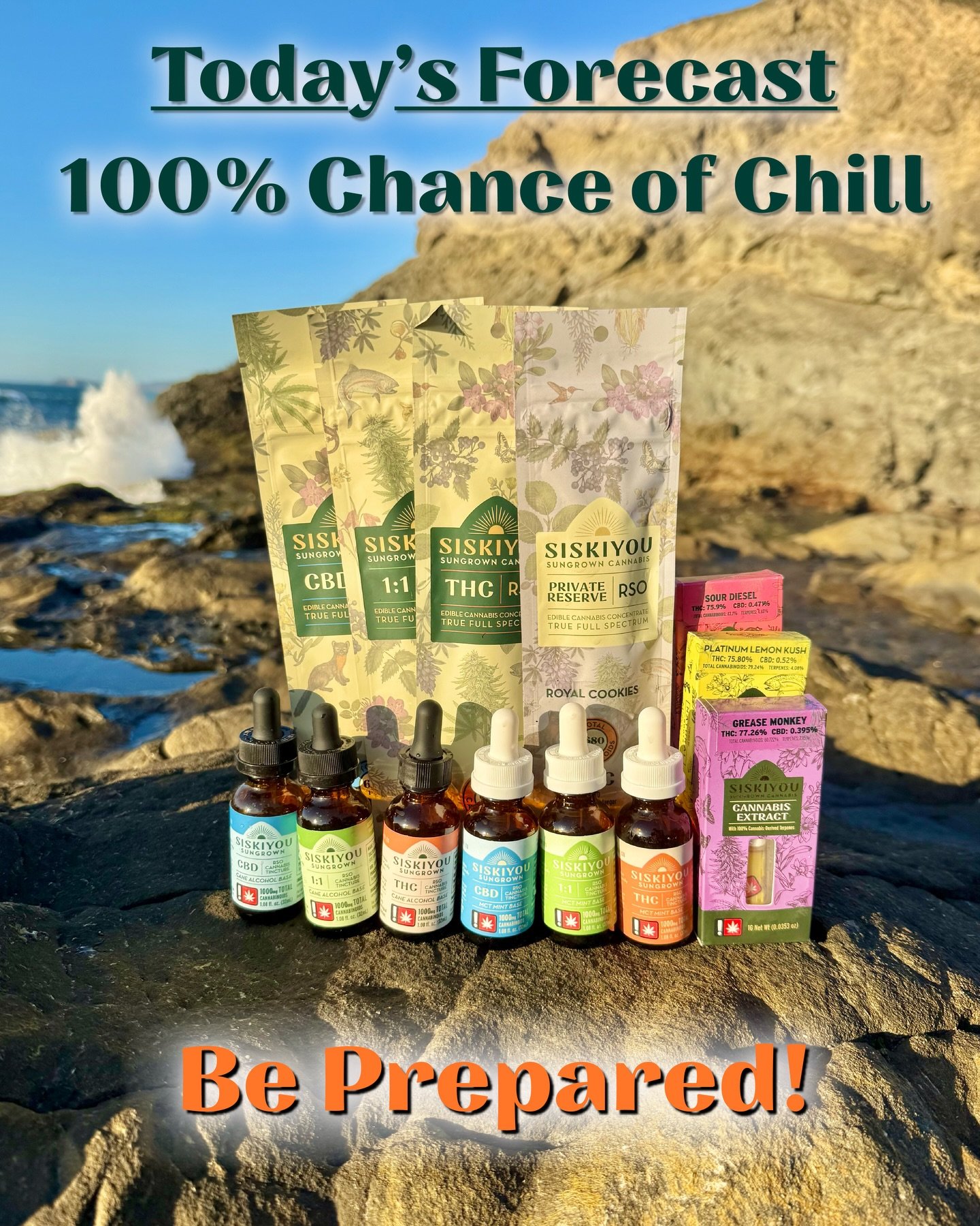 Today&rsquo;s forecast: Be prepared for chill, with possible insight and a chance of deep conversation. 

siskiyousungrown.com

#Chill #OregonCannabis #HealthAndWellness #PlantMedicine #SiskiyouSungrown