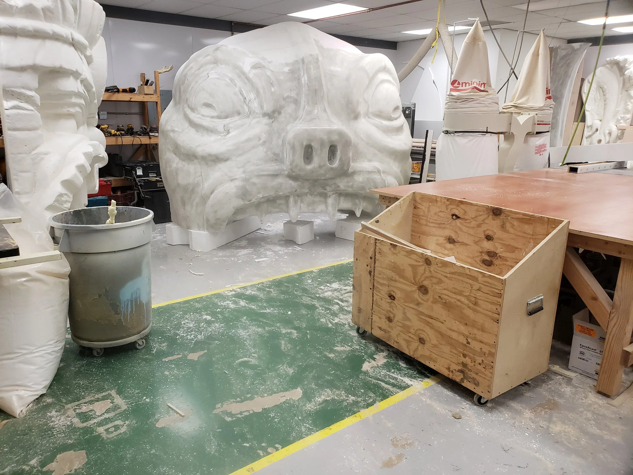 Moloch face after milling, mid surface prep