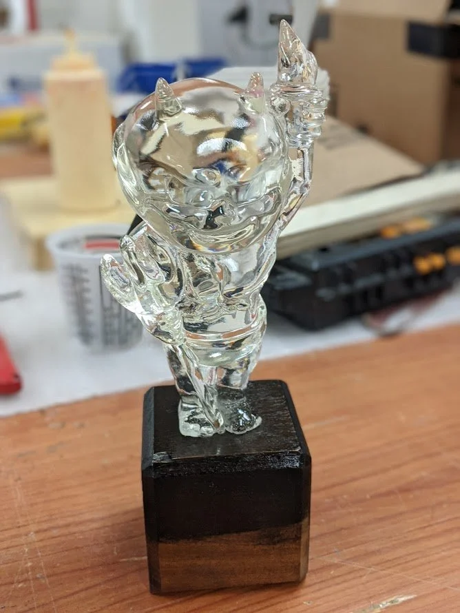 final small trophy on plinth