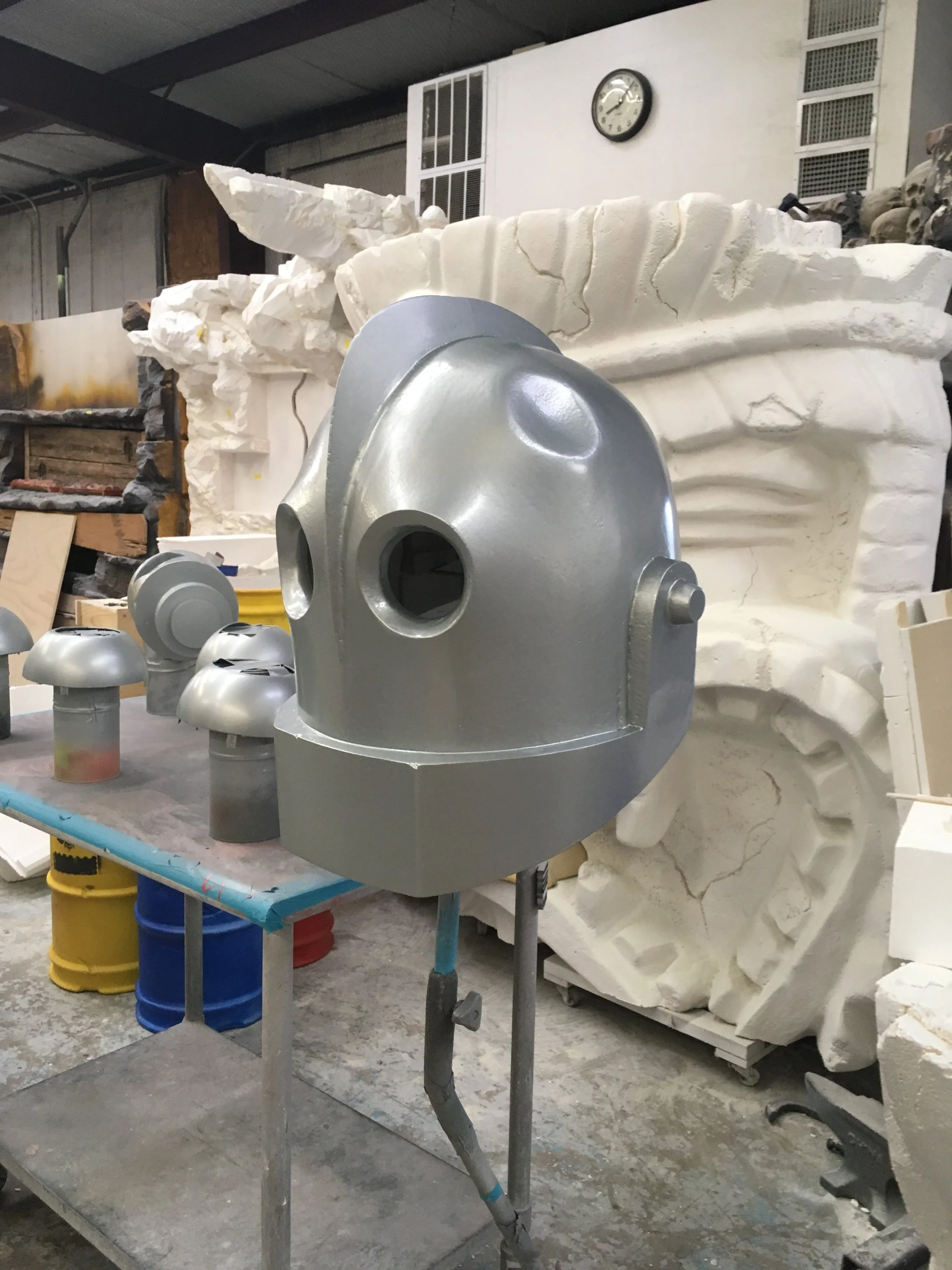 Head made from HDU, hardcoated and painted