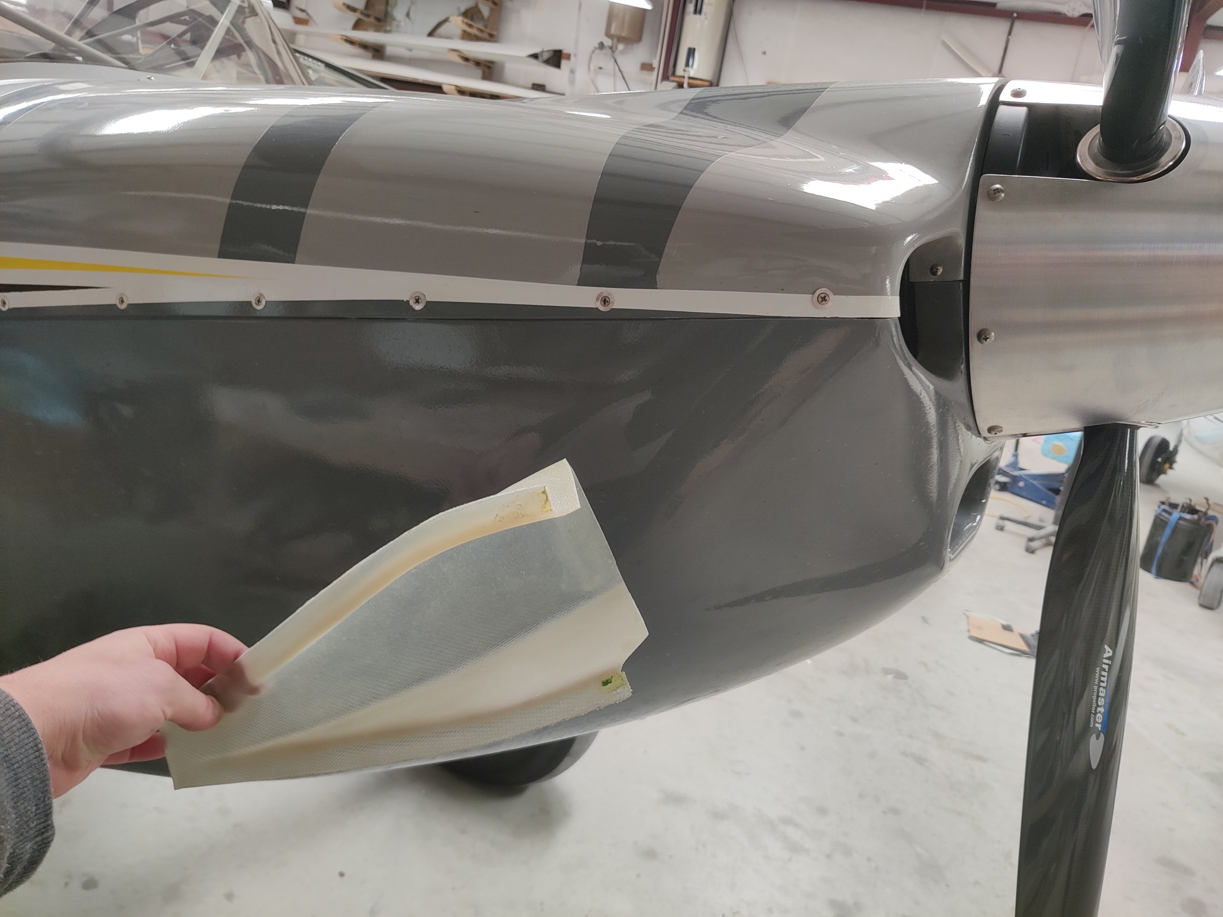 Here is the larger scoop to be installed