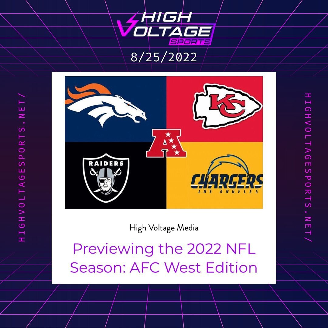 Latest @highvoltagesports piece is up! Breaking down the #afcwest and how I see this dynamite division playing out! Link to the full piece in the bio and in the story!

#highvoltagesports #nfl #nflarticles #football #footballseason #sports #sportsbet