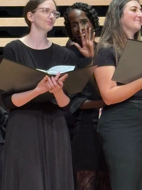 Members of the Master Chorale of Tampa Bay's Summer Chorus performing together during their summer concert.