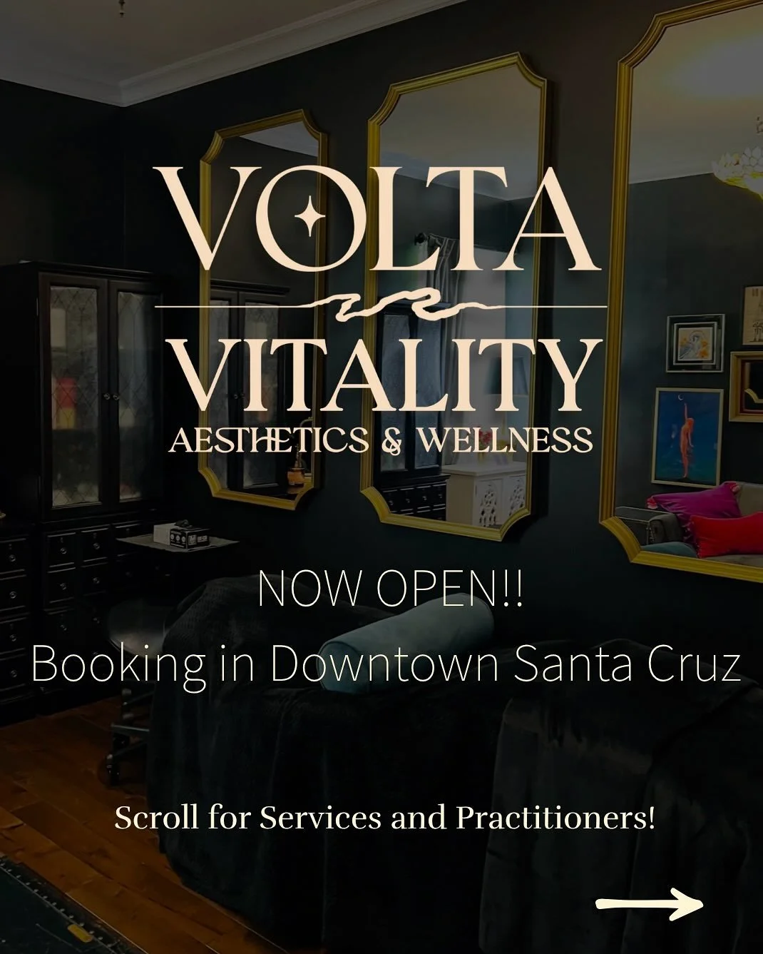 ✨ The wait is over &mdash; Volta Vitality is OPEN! ✨

We&rsquo;re so excited to welcome you in for new services and experiences! 

Here&rsquo;s what you can now book at Volta:
💉 Tox + Neuromodulators (with Hannah) ⚡ Jet Plasma + Plasma Fibroblast (w