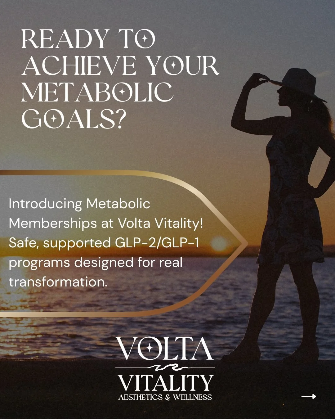 ✨FINALLY!✨ Introducing Metabolic Memberships at Volta Vitality! We&rsquo;re thrilled to be able to offer the guided, medically supported GLP programs that transformed our own health. This was the original inspiration behind expanding Volta! Also, let