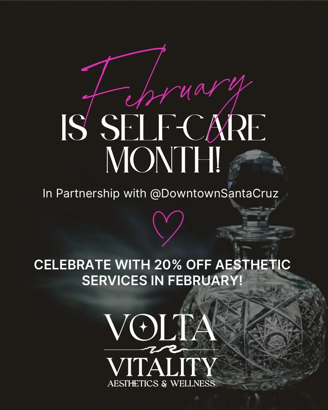 ✨ A Whole Month of Well-Being ✨
January was cray, so we think its appropriate that February is Self Care Month in downtown Santa Cruz ~ an invitation to slow down, recharge, and weave some regenerative magic into your busy routine.
We&rsquo;re honore