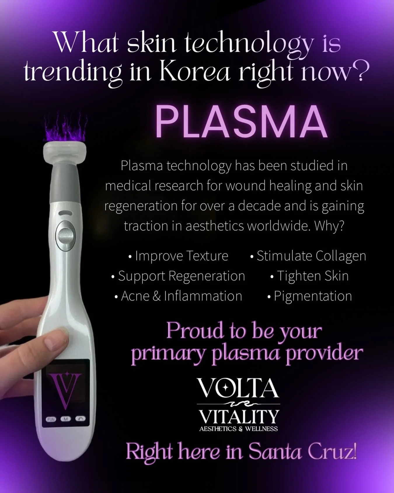 Wanna know about innovative skin technology that&rsquo;s is trending in Korean clinics and worldwide right now?

⚡ Plasma

Different forms of plasma energy can:

&bull; stimulate &amp; bank collagen
&bull; tighten skin &amp; improve laxity
&bull; imp