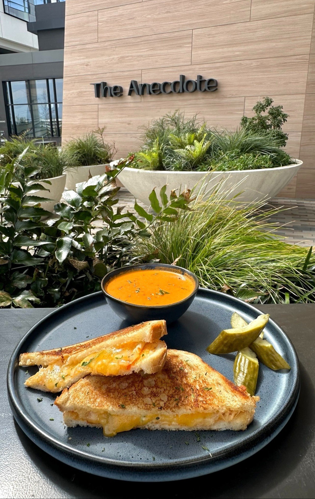 Name a better duo.... I'll wait 😍😋
Grilled cheese sandwich with tomato soup 🤩

#grilledcheese #sandwich  #tomatosoup #oysterpoint #views #southsanfrancisco #sanfrancisco #outdoorseating #marinaviews #sffoodie #sfeats #bayareafoodie #bayarea #bayar