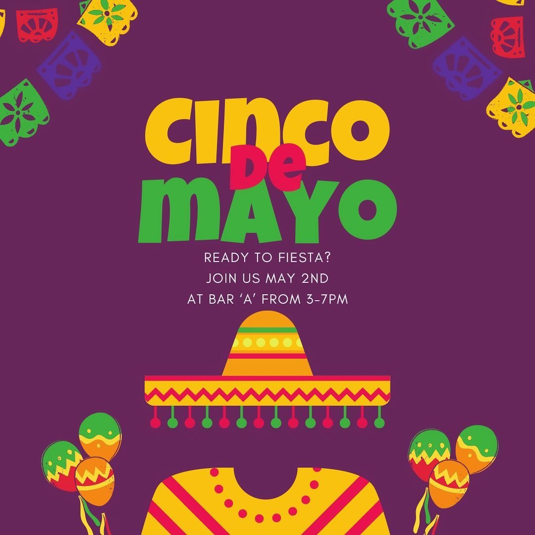 Fiesta like there is no tomorrow!
Come celebrate Cinco de Mayo with us this Thursday, May 2nd from 3-7pm🍸🥂🌮

#cincodemayo #ssf #tequila #tacos #ceviche #sffoodies #southsanfrancisco #sanfrancisco #outdoorseating #marinaviews #sfeats #bayareafoodie