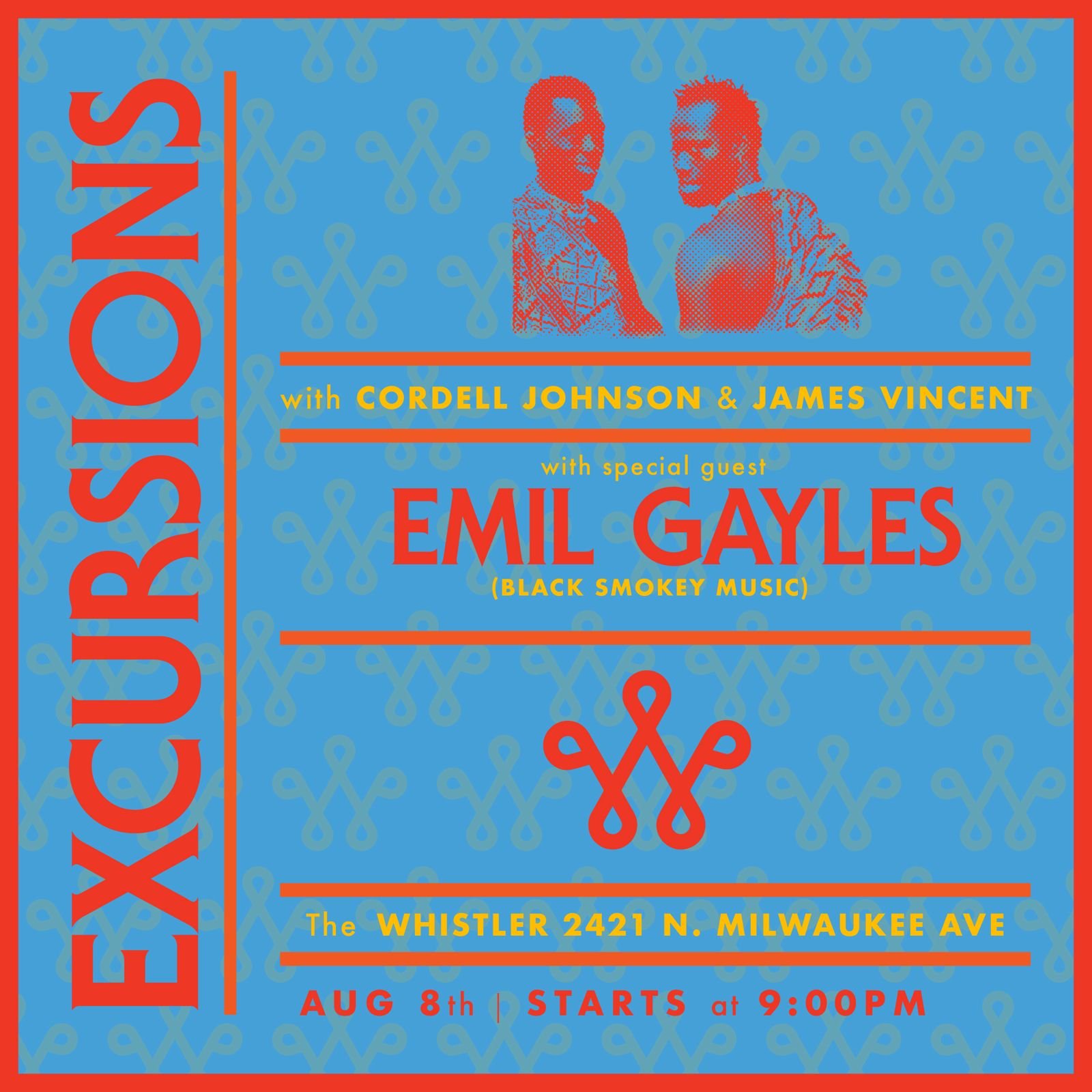 Excursions w/ DJs Cordell Johnson, James Vincen