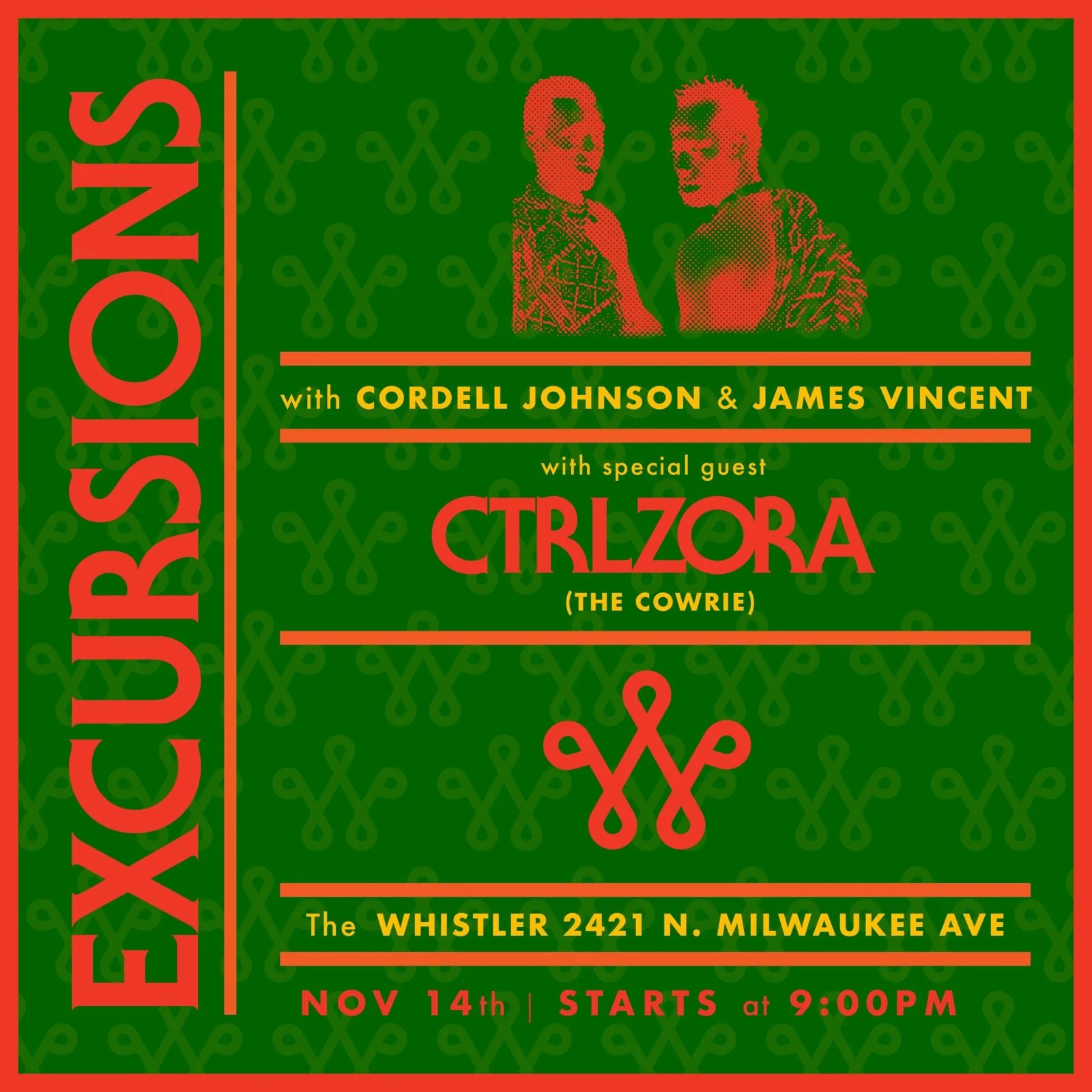 Excursions w/ DJs Cordell Johnson, James Vincent