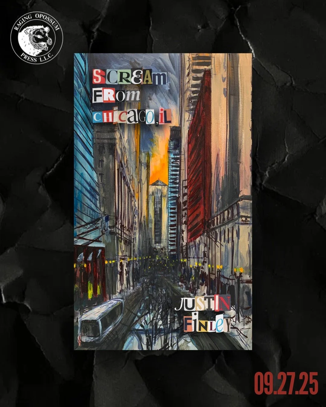 📘 This Saturday, @ragingopossumpress presents a new book by Justin Finley!