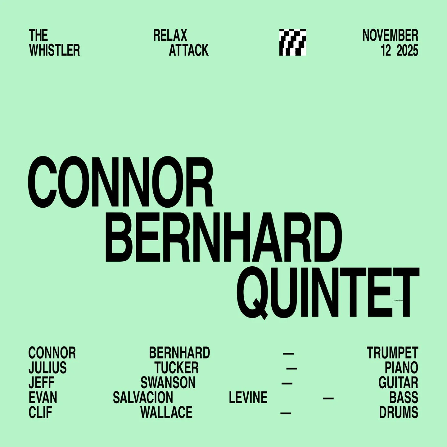 Connor Bernhard Quintet is dropping by for an Album Preview Show at Relax Attack, Nov 12! Connor&rsquo;s a force on trumpet and Chicago&rsquo;s jazz scene &mdash; so if you&rsquo;re into wild solos and sweet grooves, this is your night.⁠
⁠
🎵 @connor