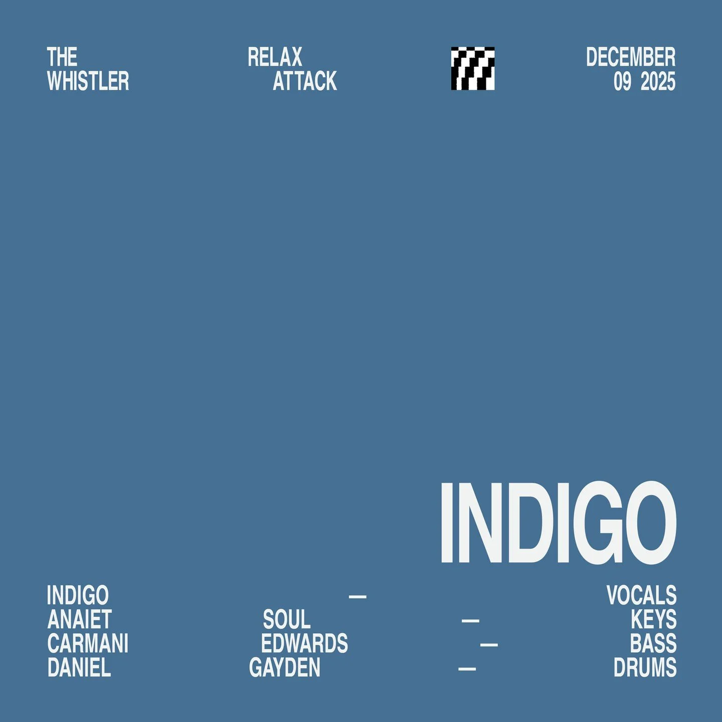 ✨ Relax Attack Jazz Series presents Indigo ✨ ⁠
Tuesday, December 9 &bull; 9pm &bull; No cover ⁠
⁠
Vocalist, composer, and curator @indigoesblues brings her deeply soulful sound to The Whistler, tracing the lineage of Black Music through stories of tr