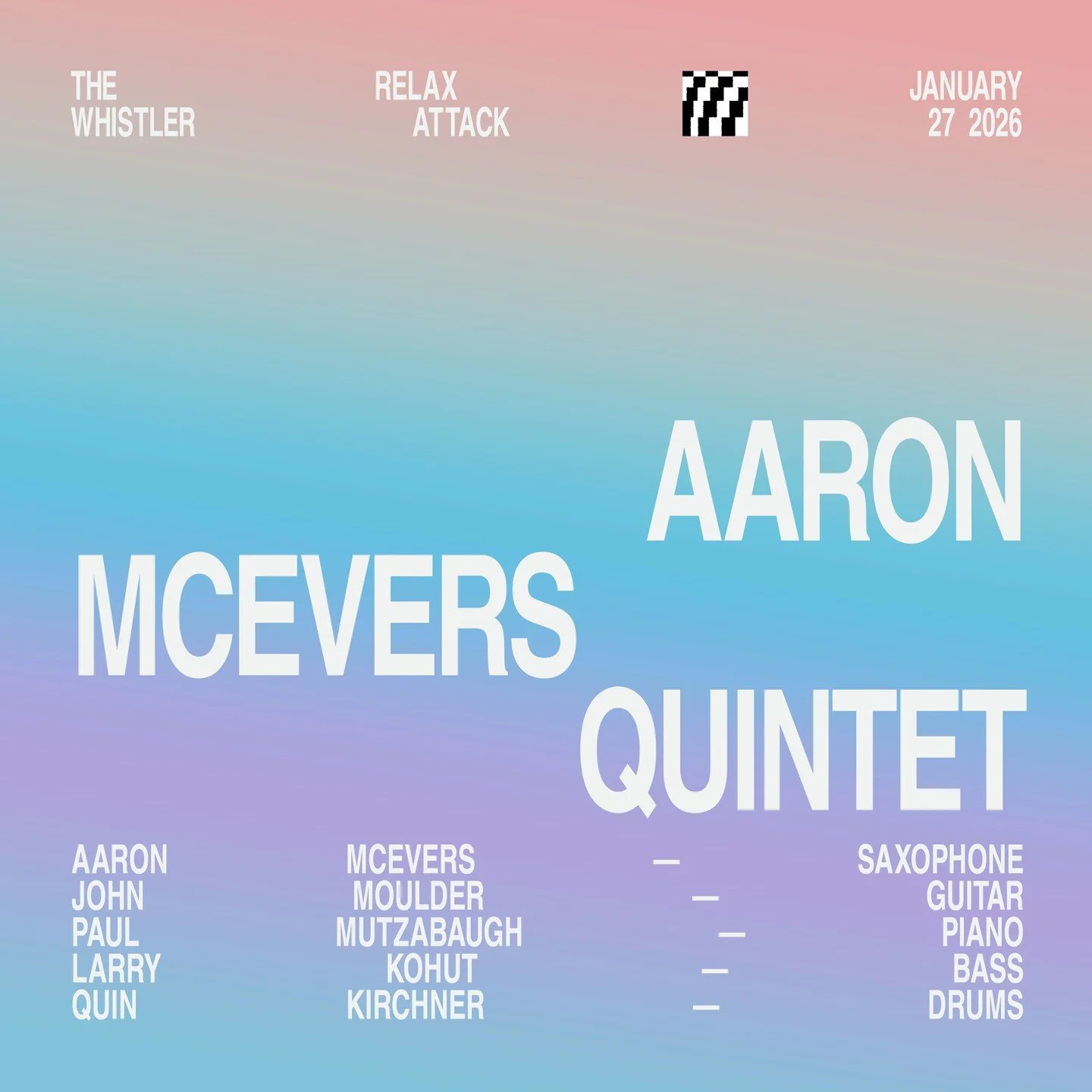 🎷 Detroit-born saxophonist, arranger, and composer Aaron McEvers leads a powerhouse quintet featuring John Moulder (guitar), Paul Mutzabaugh (piano), Larry Kohut (bass), and Quin Kirchner (drums). Five of Chicago&rsquo;s finest jazz voices charge th