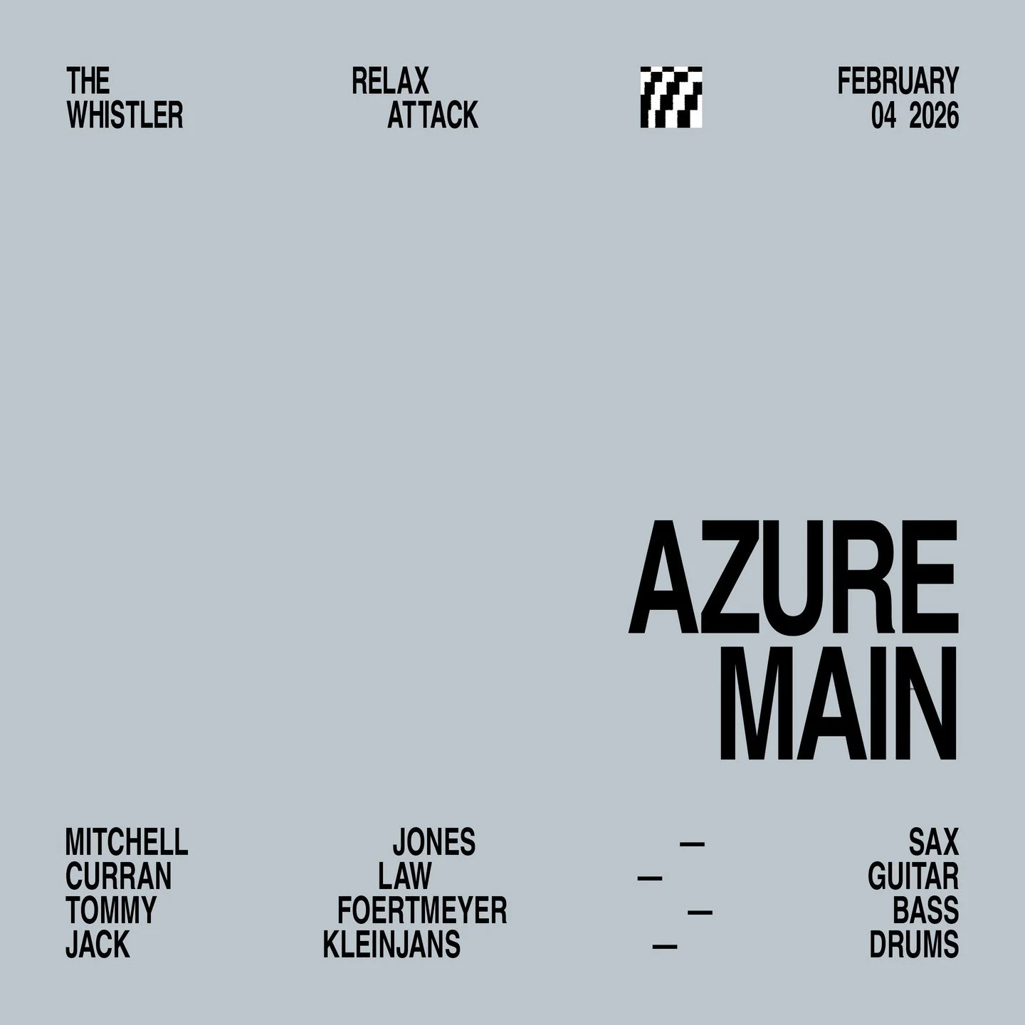 🎸 Azure Main takes jazz fusion to wild new places. Fueled by open-ended improvisation, they build on the classics but never play it safe &mdash; each tune mutates and grooves into something unexpected and alive.⁠
⁠
Mitchell Jones (sax), Curran Law (