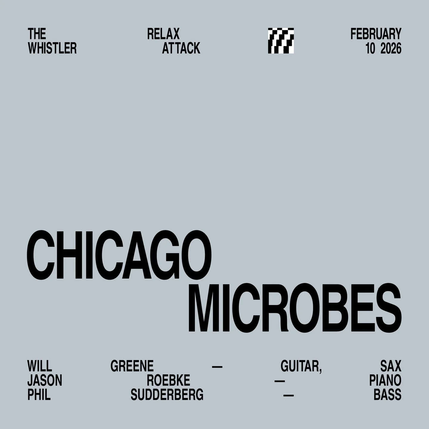 Next Tuesday, the Relax Attack Jazz Series welcomes CHICAGO MICROBES, a new trio led by composer/saxophonist/guitarist Will Greene. Joined by Jason Roebke on double bass and Phil Sudderberg on drums, the group leans into the classic guitar&ndash;bass