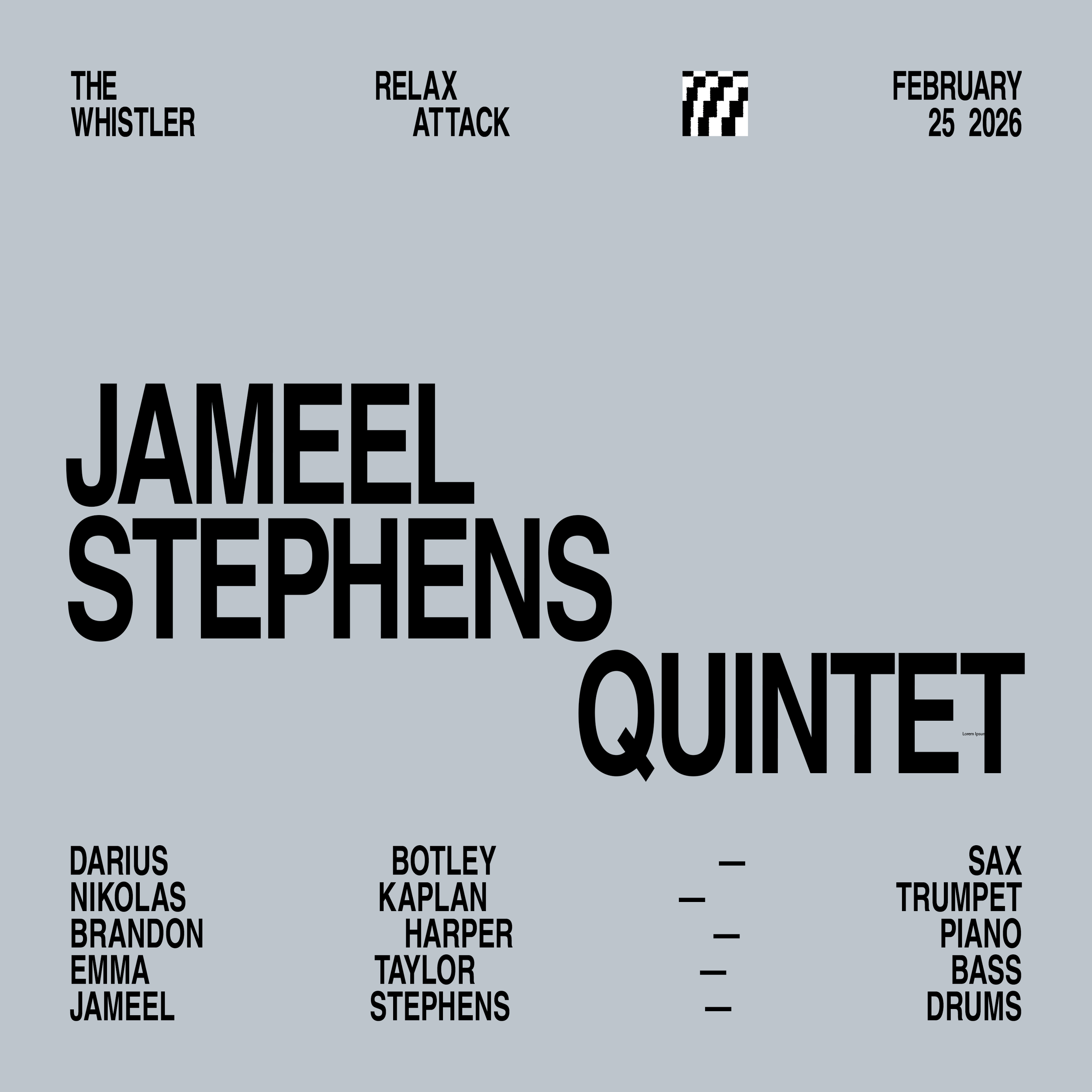 Relax Attack Jazz Series: Jameel Stephens Quintet