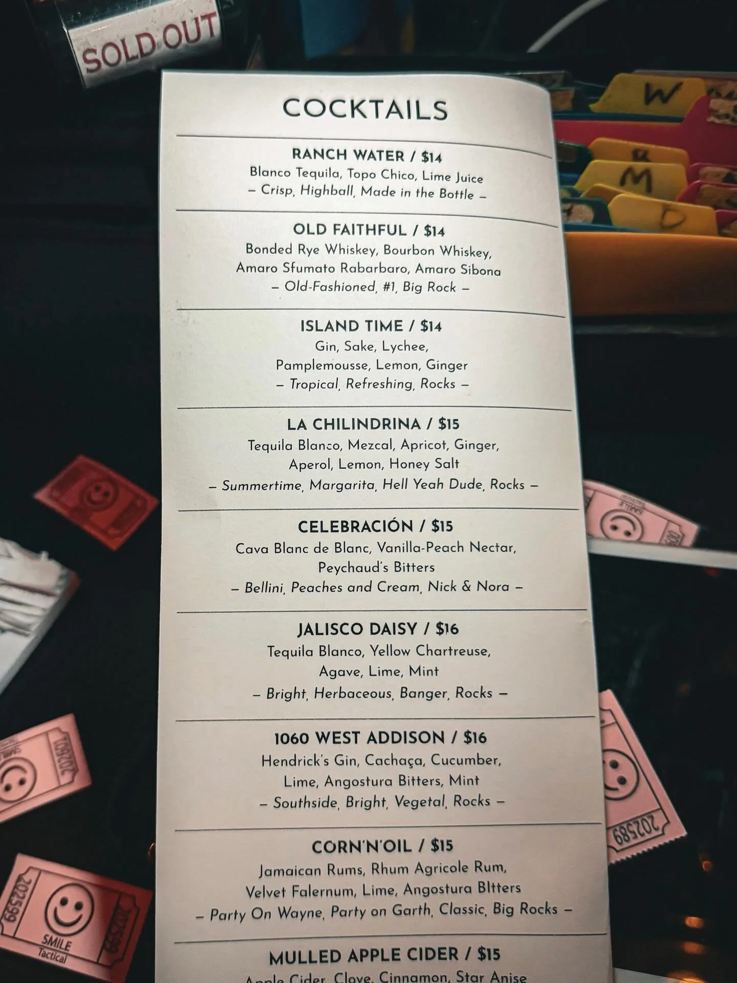 Menu: 2.3.26 @whistlermenu @beamsuntory @brandy.five