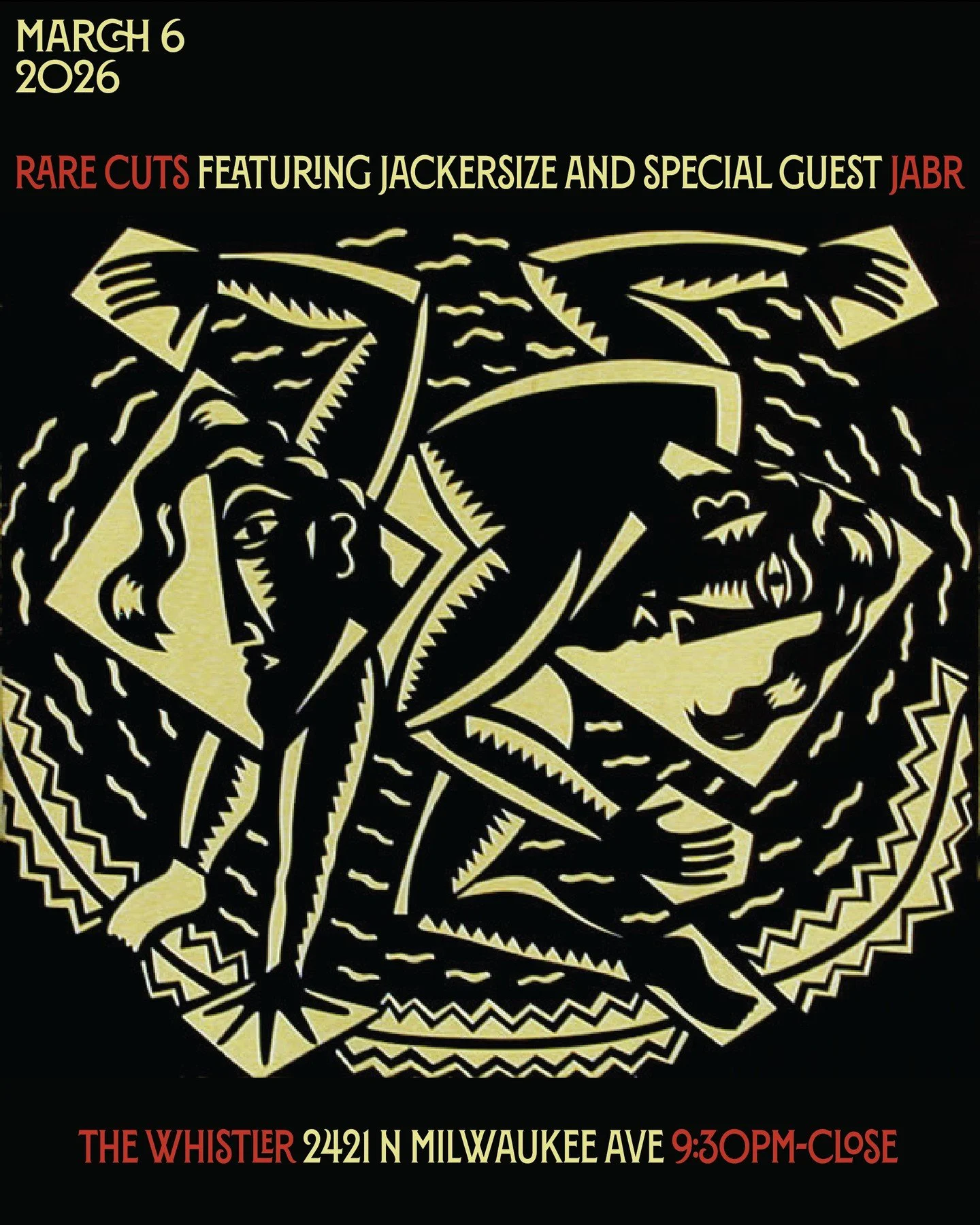 This Friday, @jackersize_chi brings their signature dance party Rare Cuts back to The Whistler with special guest @jabrelly. As usual, they'll break out the deep disco grooves, house rhythms, and nonstop dance floor heat 🔥🔥🔥