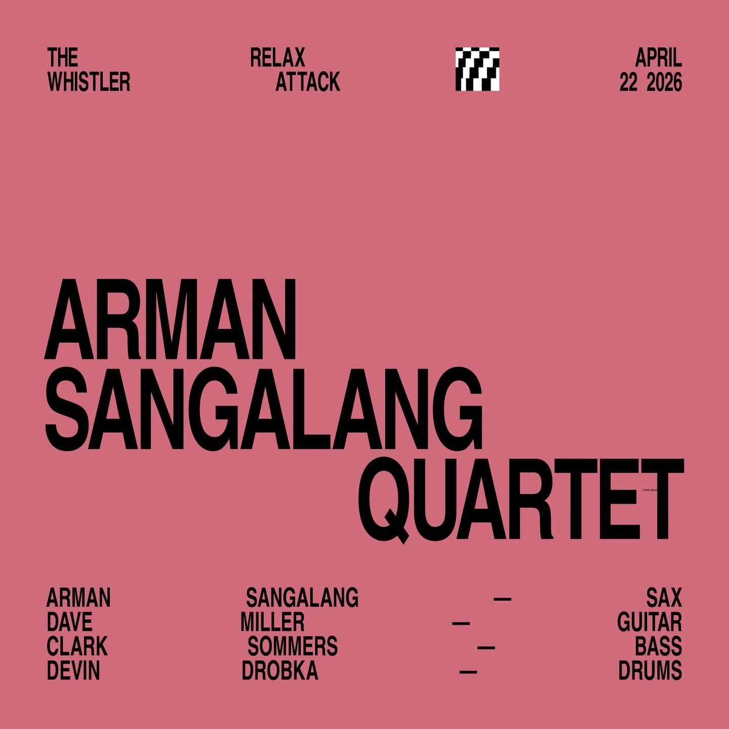 🎶 Arman Sangalang Quartet 🎶 Wed, Apr 22 🎶 Tenor saxophonist and composer @arman_sangalang brings his quartet to The Whistler for a night of sharp, contemporary jazz.⁠
⁠
🎷 Arman Sangalang &ndash; tenor sax⁠
🎸 Dave Miller &ndash; guitar⁠
🎻 Clark 