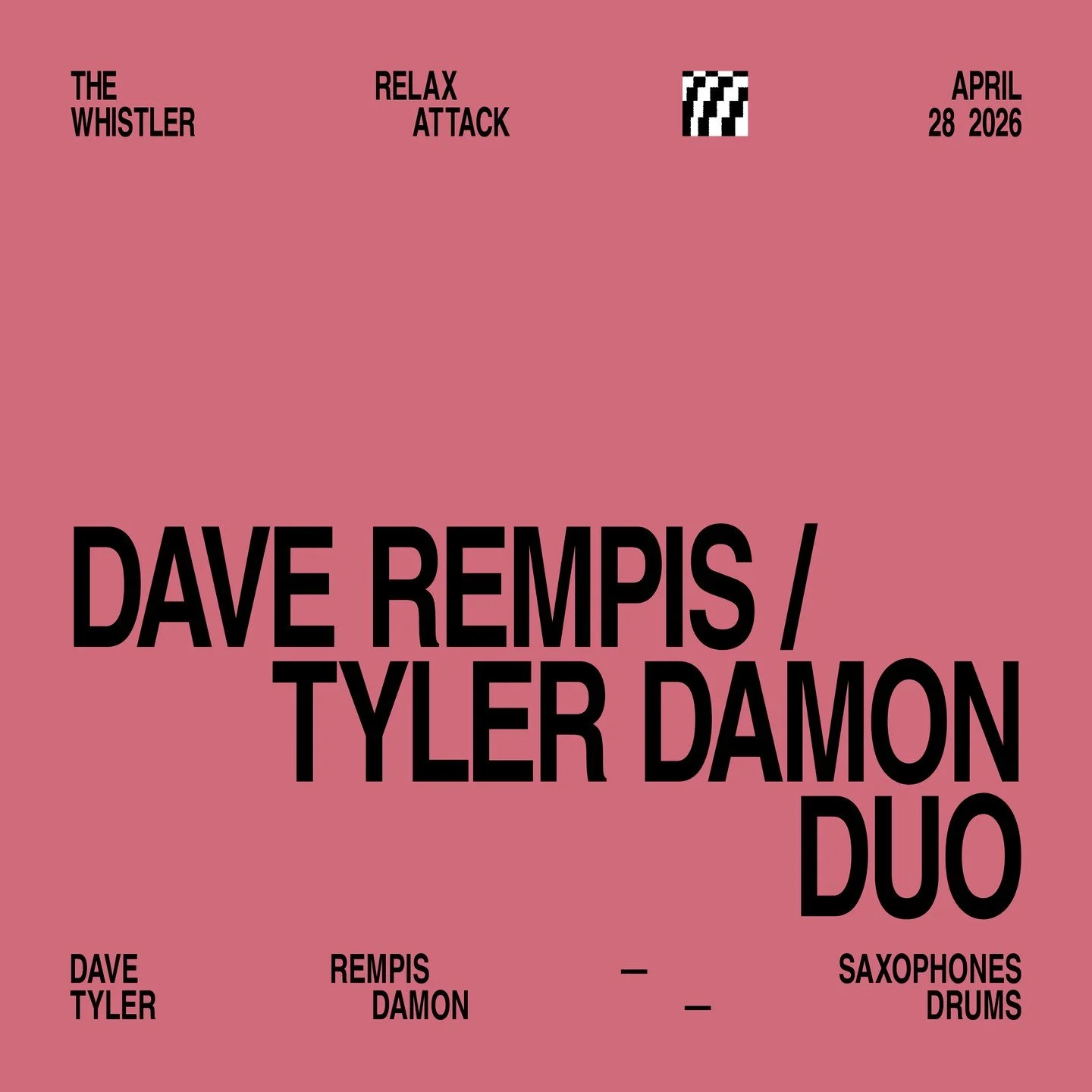 🎷🥁 Two heavyweights of Chicago&rsquo;s improvised music scene @daverempis + @timeimmaterial meet in a rare duo setting.⁠
⁠
Pop in for some deep listening and high-wire interplay. This one's for the heads who know.