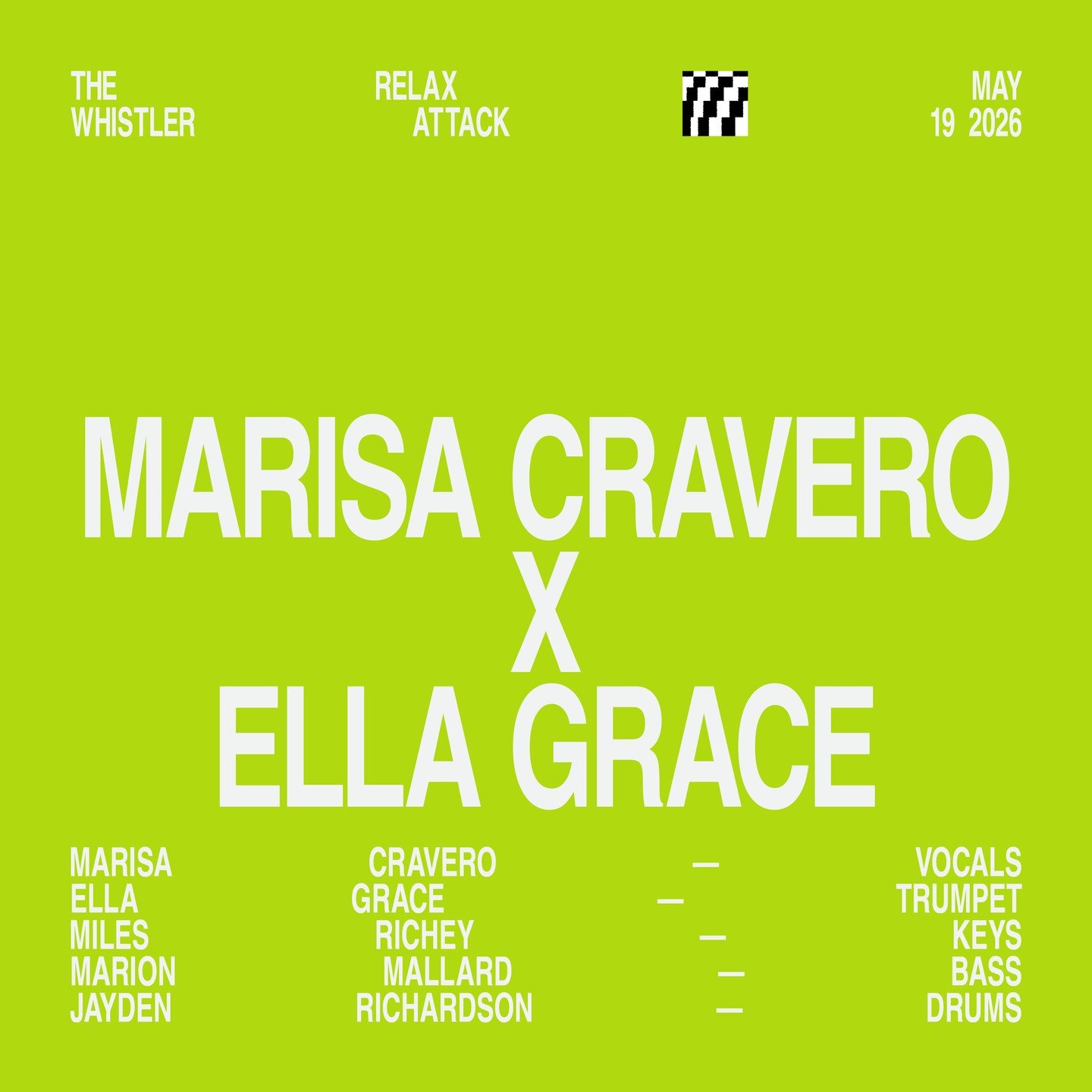🎤 Dallas vocalist Marisa Cravero and Chicago trumpeter Ella Grace lead a quintet with Marion Mallard (bass), Miles Richey (keys), Isaac Lavigne (drums), digging into their own tunes plus a few surprise takes on the standards.