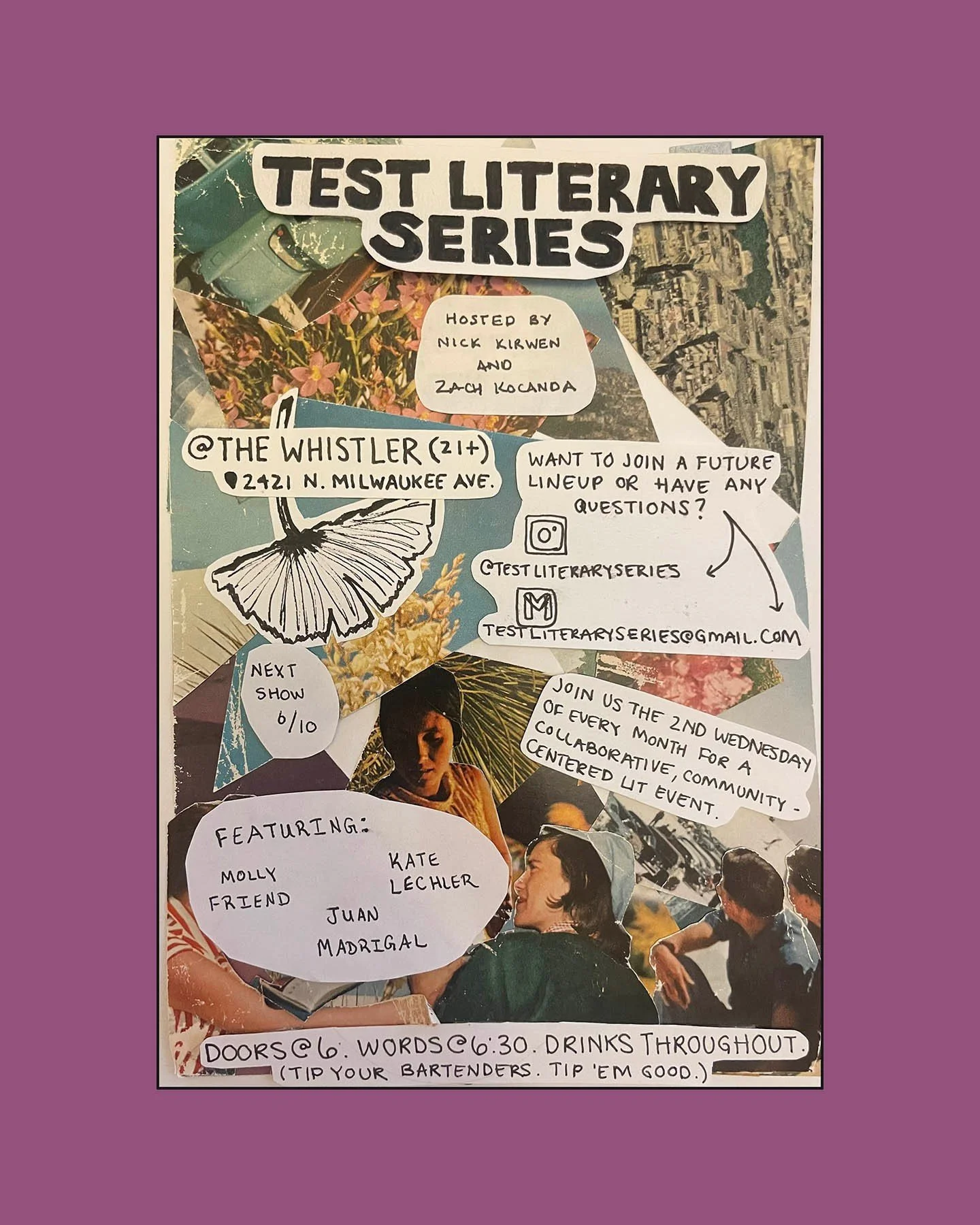 @testliteraryseries returns Wednesday, June 10 &mdash; A room full of writers, readers, and friends sharing new work, old obsessions, and anything/everything in between.