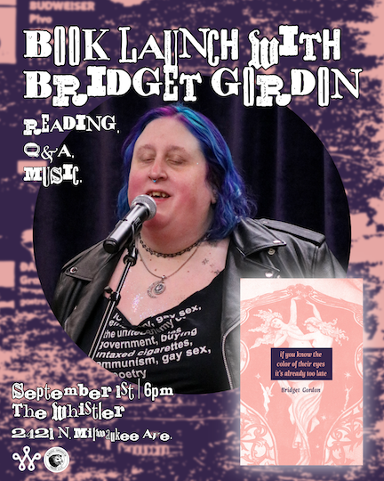 Raging Opossum Press Book launch with Bridget Gordon