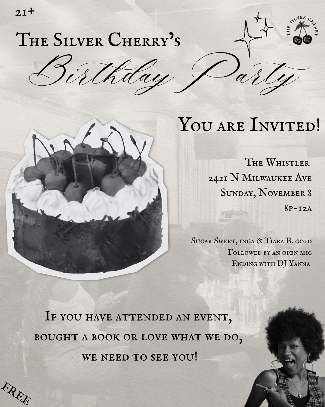 THE SILVER CHERRY’S BIRTHDAY PARTY!