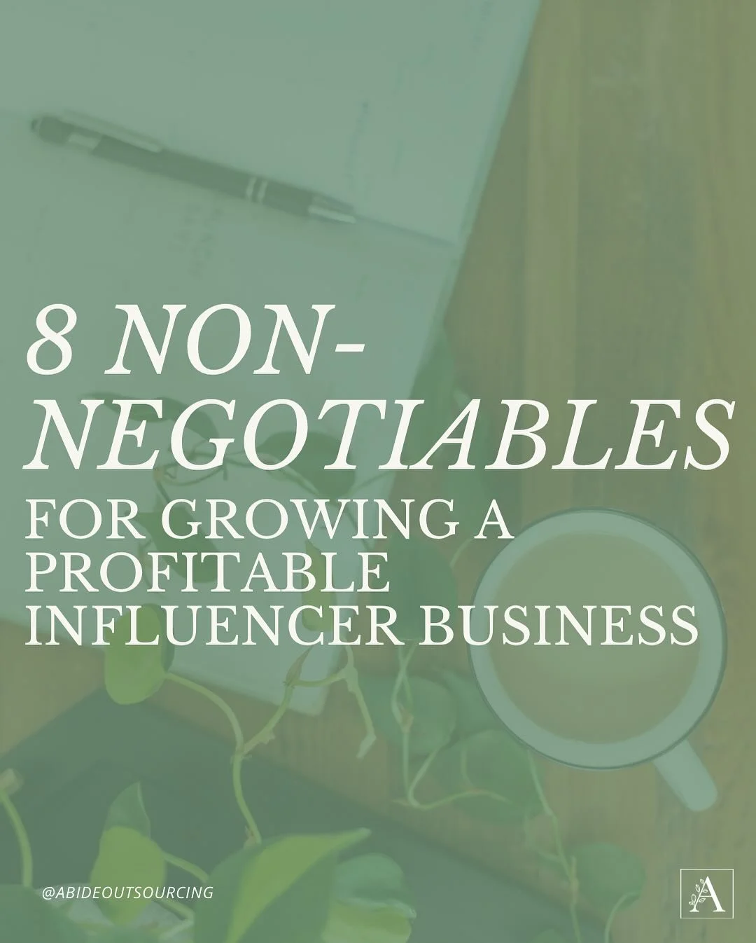 Growing a profitable influencer brand takes strategy. 📈

You need a clear plan to stay consistent and truly connect with your audience.✨

You don&rsquo;t have to do it alone! We help influencer streamline, scale, and monetize bye handling 80% of the