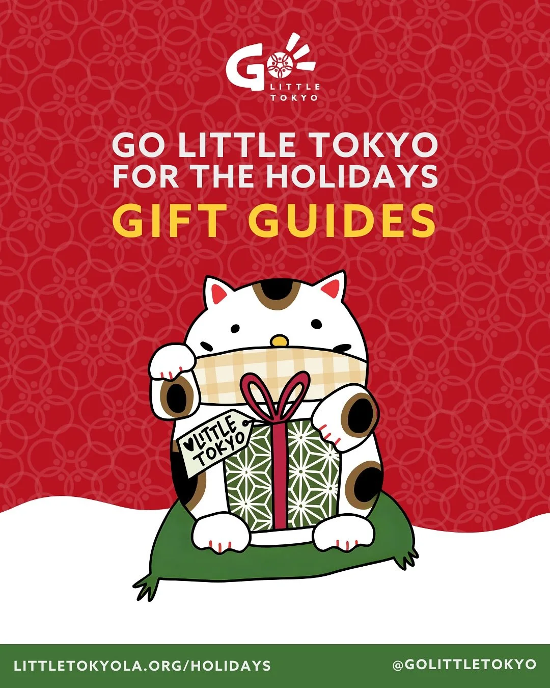 🎄 Go Little Tokyo with our Holiday Gift Guides! 🎁

 Discover hand-picked gifts from local businesses, and find the perfect present for every person on your list 🫶🏼

And don&rsquo;t forget &mdash; Shogun Santa is coming to town, our Small Business