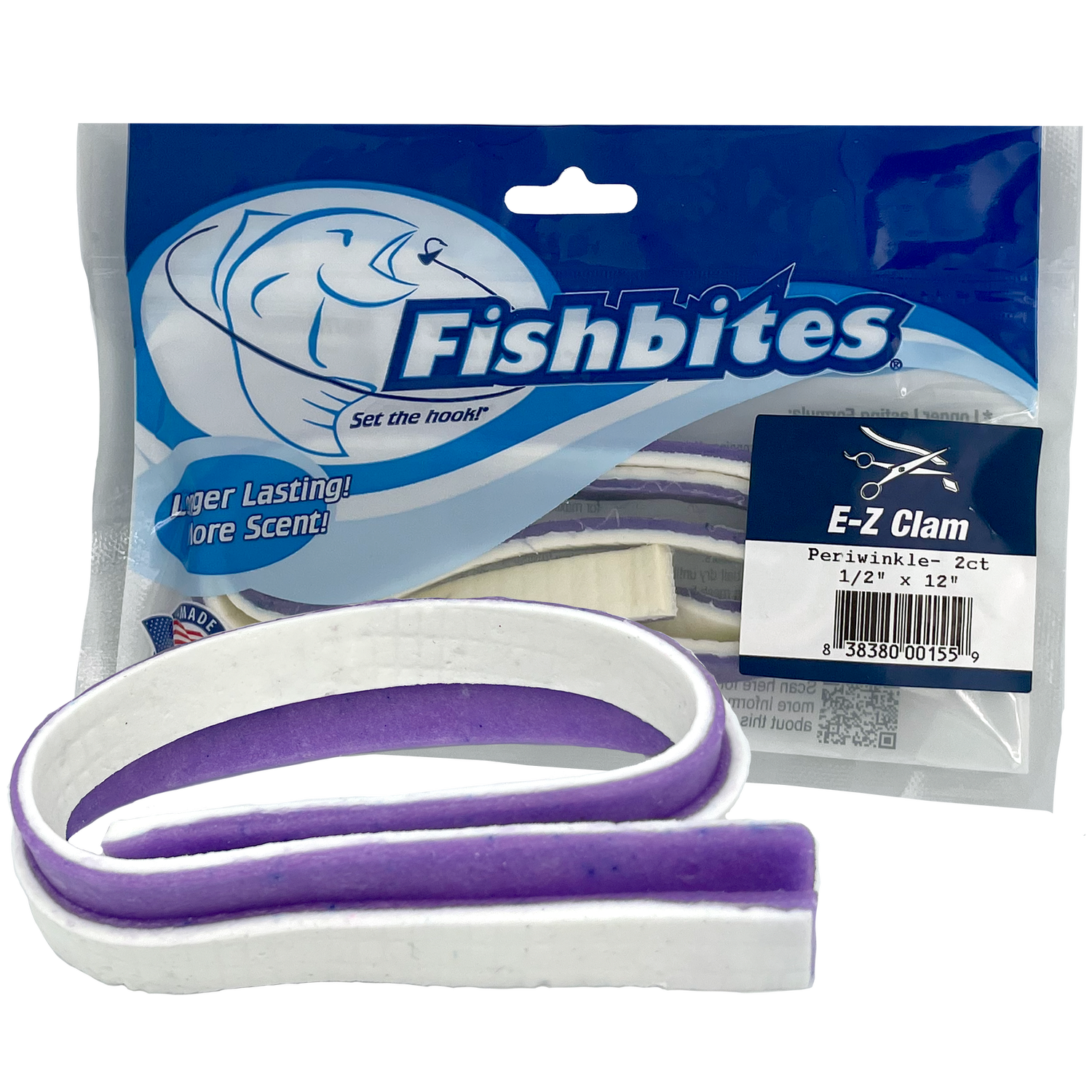 Fishbites® Longer Lasting E-Z Clam Periwinkle — Frisky Fins