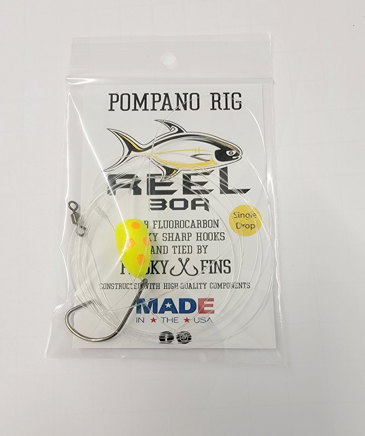 Reel30A Pompano Rigs Single Drop — Frisky Fins