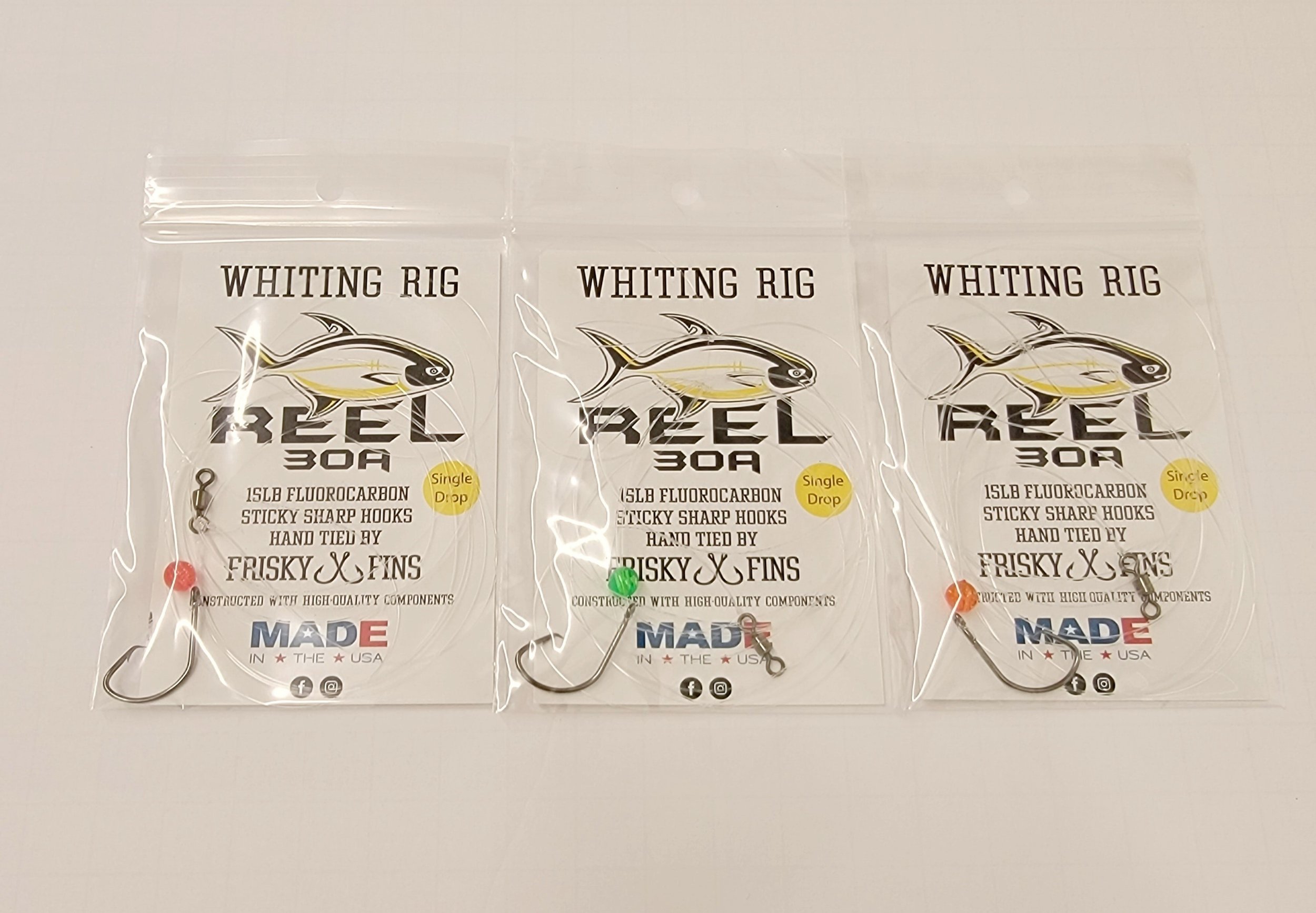 Reel30A Whiting Rigs Single Drop — Frisky Fins