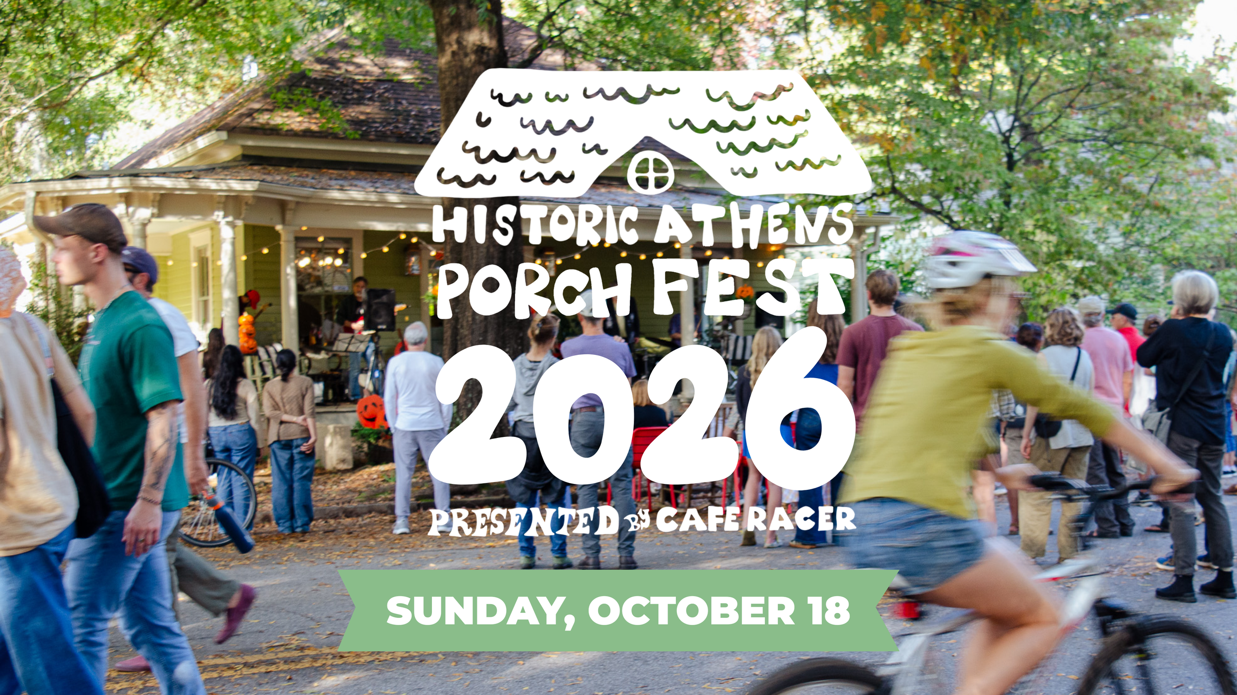 Historic Athens Porchfest 2026, presented by Cafe Racer