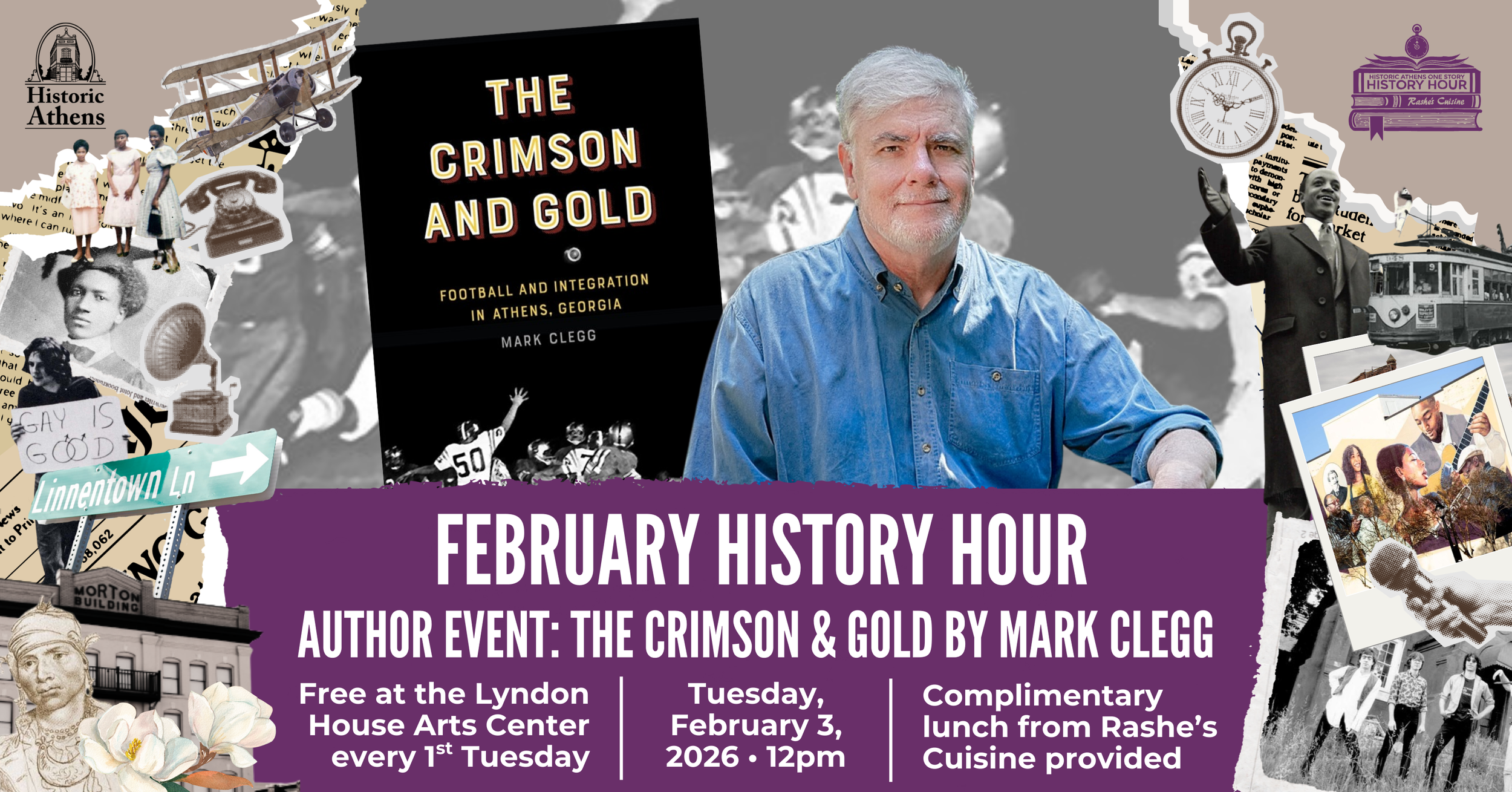 February History Hour: Author Event with Mark Clegg "Crimson and Gold"