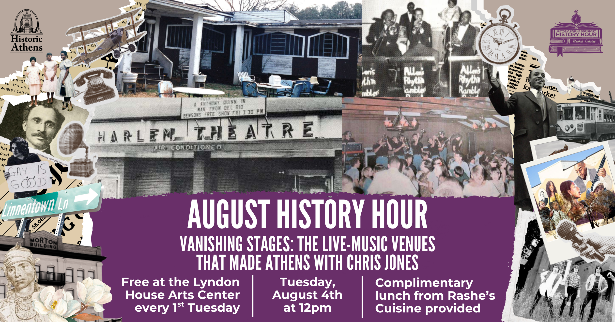 August History Hour: Vanishing Stages: The Live-Music Venues That Made Athens