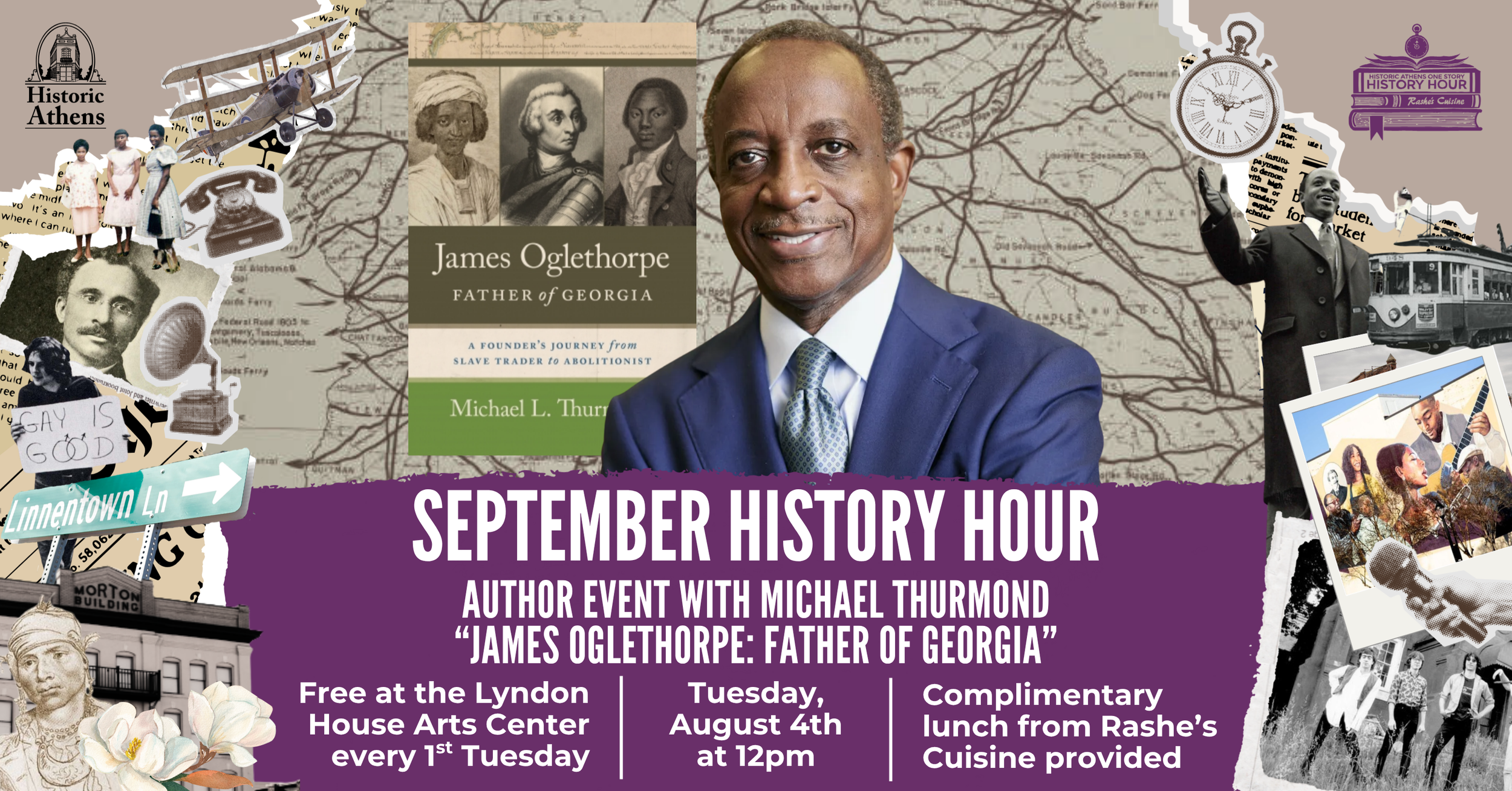 September History Hour: Author Event with Michael Thurmond on "James Oglethorpe: Father of Georgia”