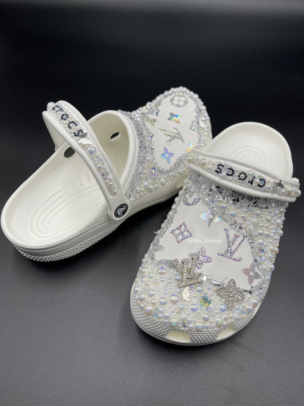 Custom LV Crocs