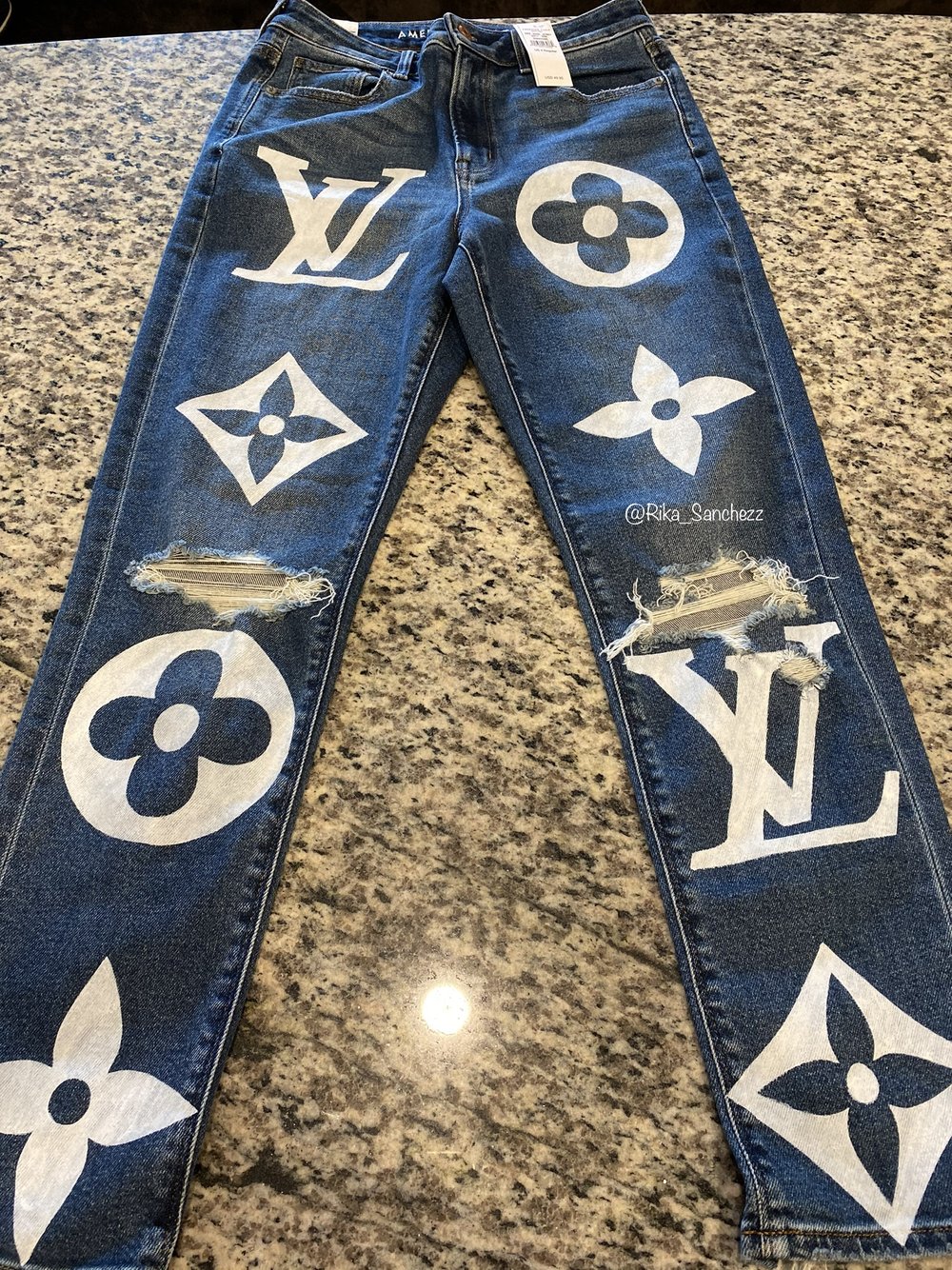 LV Jeans — Rika Sanchezz Customs