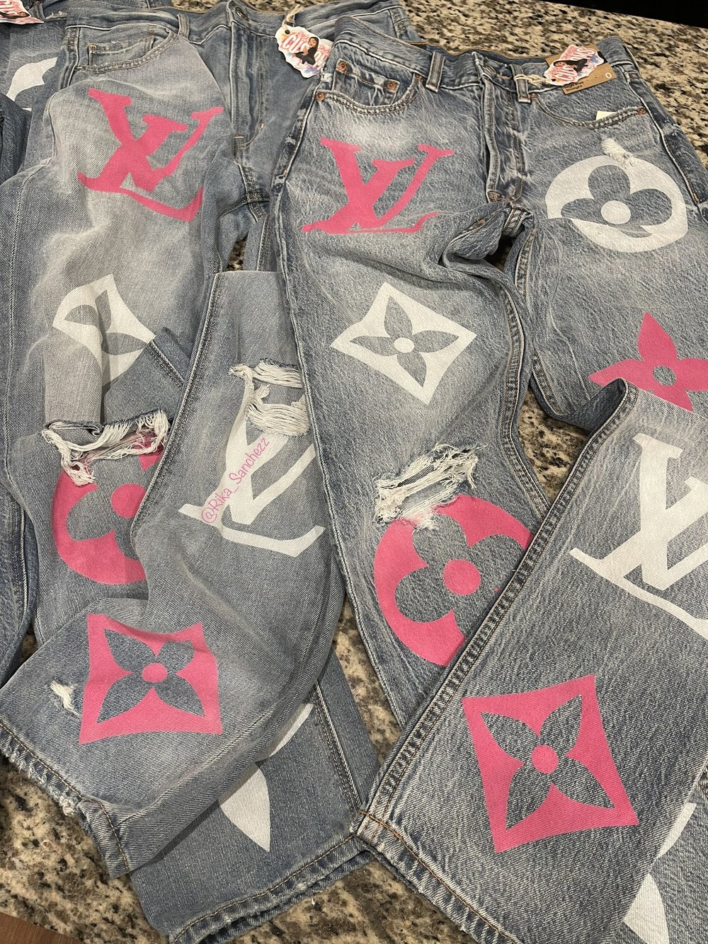 LV Jeans — Rika Sanchezz Customs